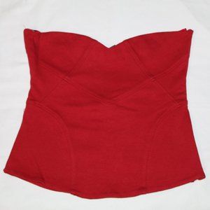 NWT Windsor Red Strapless Top